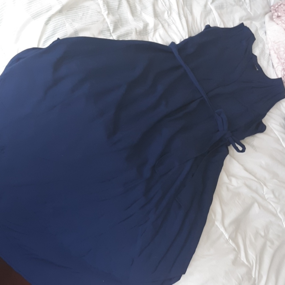 Navy ANA HiLow tank dress